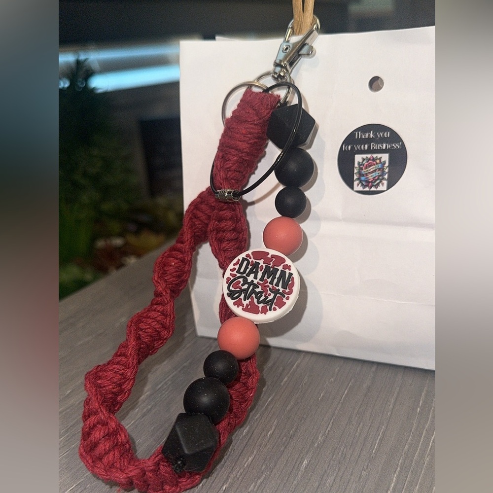 Homemade Macrame Keychain